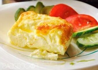 omelet with vegetables for the ketodium