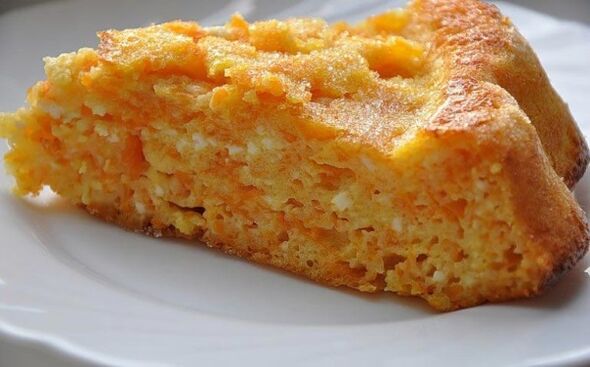 Carrot Casserole - a delicious dessert to lose weight on the Maggi diet